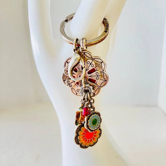 Brighton Key Fob, Purse Decoration l. Bright and colorful flowers. - Picture 4 of 4